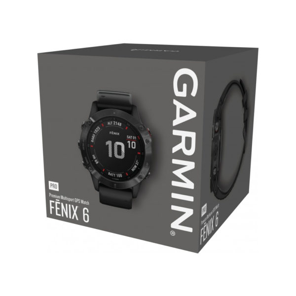 Garmin Fenix 6X Pro GPS Running Watch black box