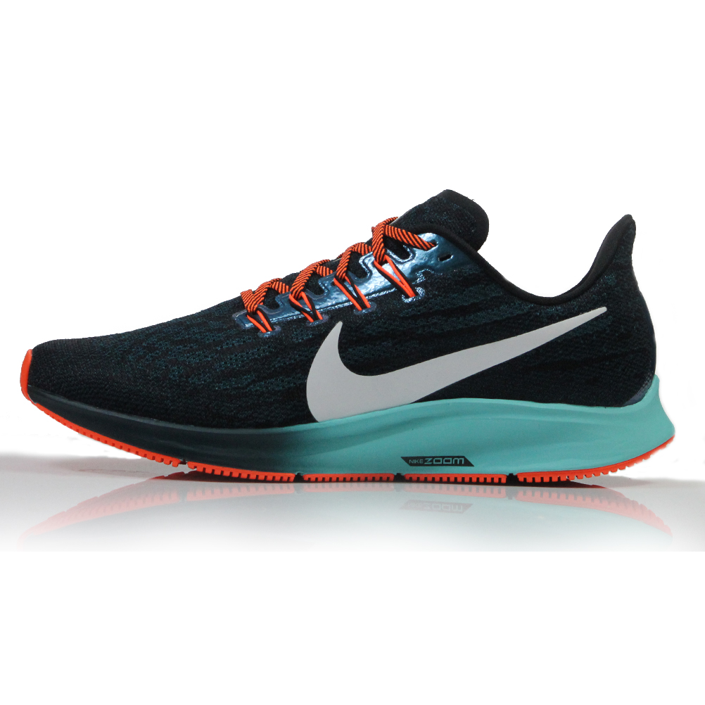 Nike Air Zoom Pegasus 36 Men s Running Shoe Black Turquoise Aurora Metallic Summit White The Running Outlet