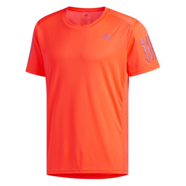 adidas Own The Run Short Sleeve Men's solar red front