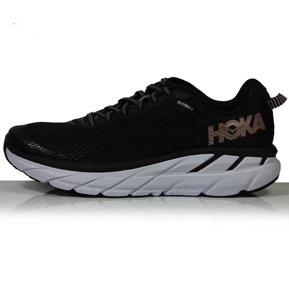 Hoka One One Clifton 6 Womens Running Shoe Black Rose | Free Download ...