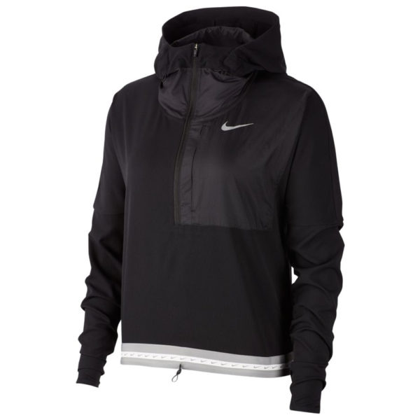 Nike Lightweight Women's Running Jacket - Black/Reflective Silver Front