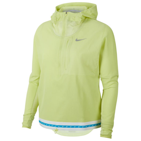 Nike Lightweight Women's Running Jacket - Limelight/Reflective Silver Front