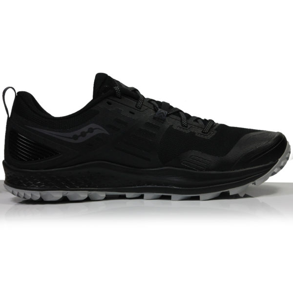Saucony Peregrine 10 Men's Trail Shoe - Black/Red - Image 2