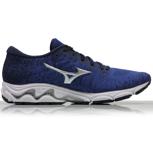 Mizuno Wave Inspire WaveKnit Men's Running Shoe - Skydiver/Silver/NavyBlazr - Image 2