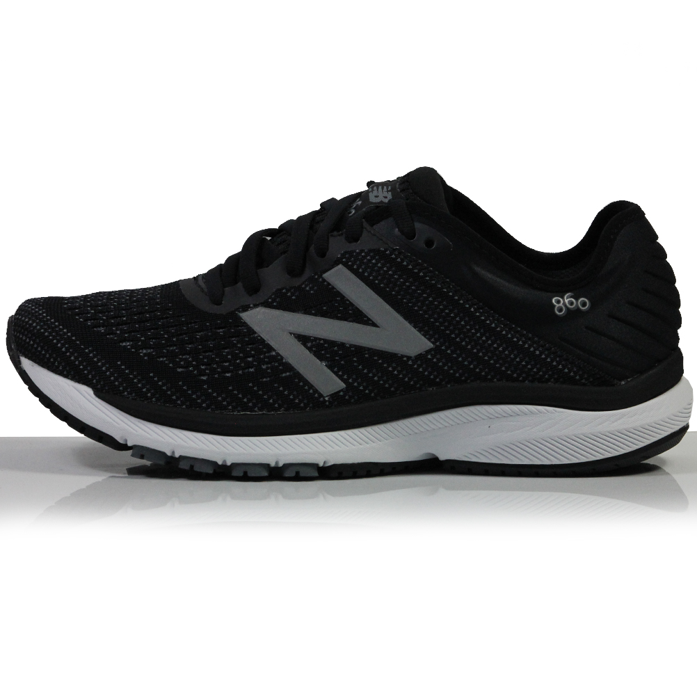 Wide Fit Running Shoe - Black/White 