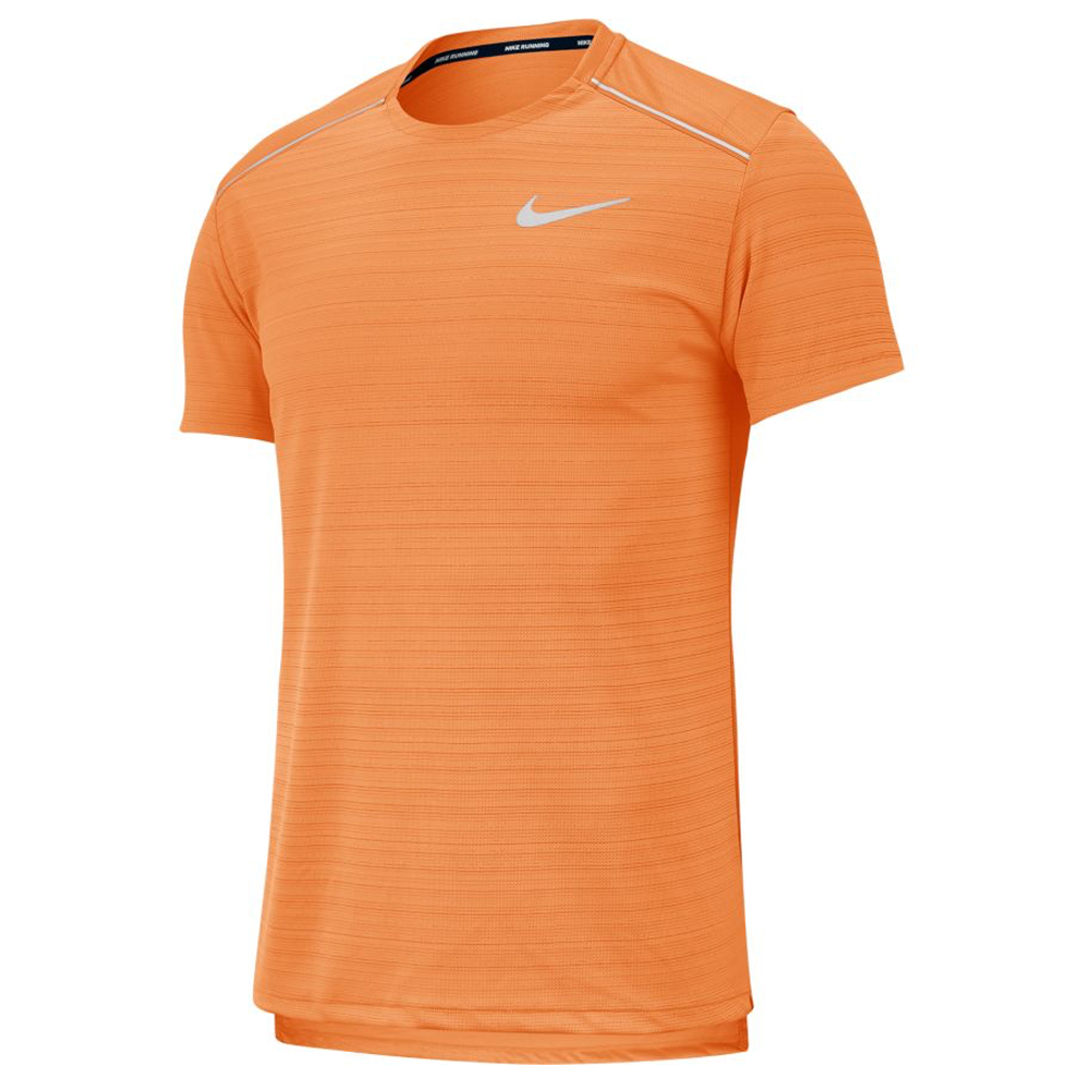 Nike Miler Short Sleeve Men's Running Tee - Alpha Orange | The Running ...