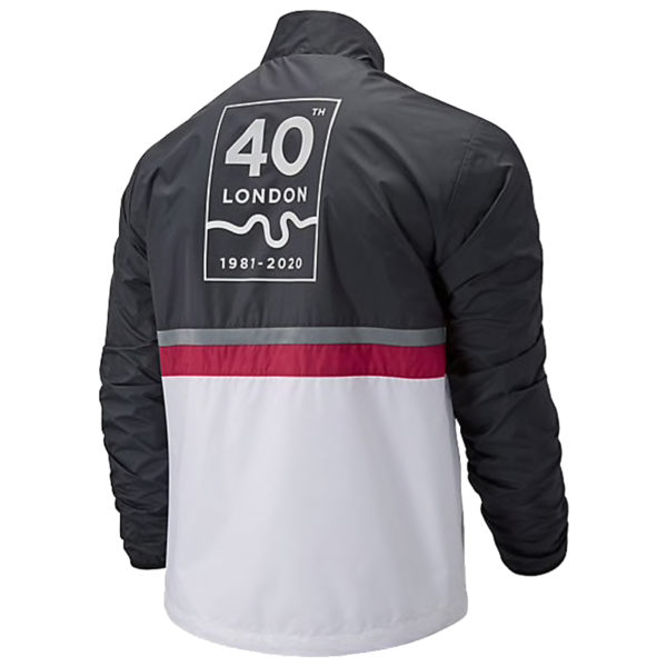New Balance London Edition Men's Running Jacket - Neo Crimson - Image 2