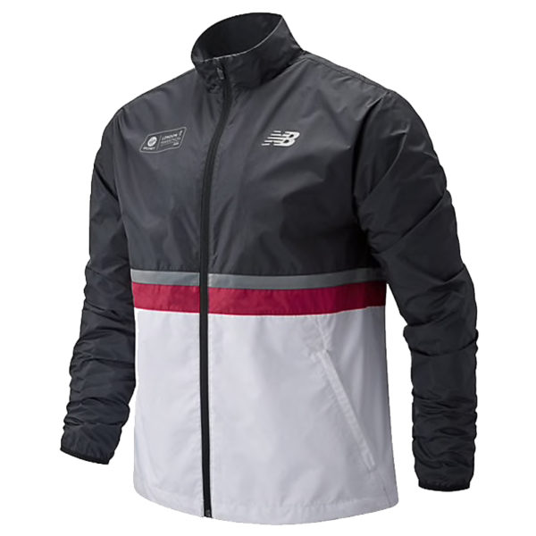 New Balance London Edition Men's Running Jacket Neo crimson front