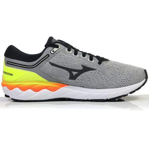 Mizuno Wave Skyrise Men's Running Shoe - Frost Grey/Phantom/Safety Yellow - Image 2