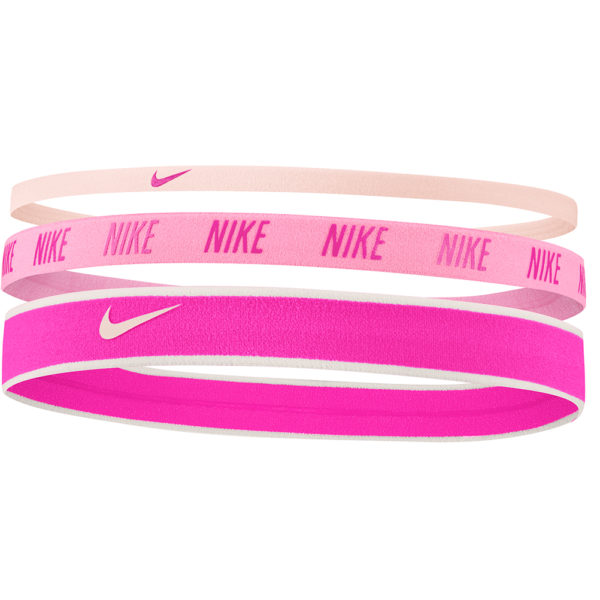 Nike Mixed Width Headbands 3 Pack pink