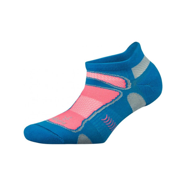 Balega Ultralight No Show  Running Sock - Turquoise/Sherbert Pink