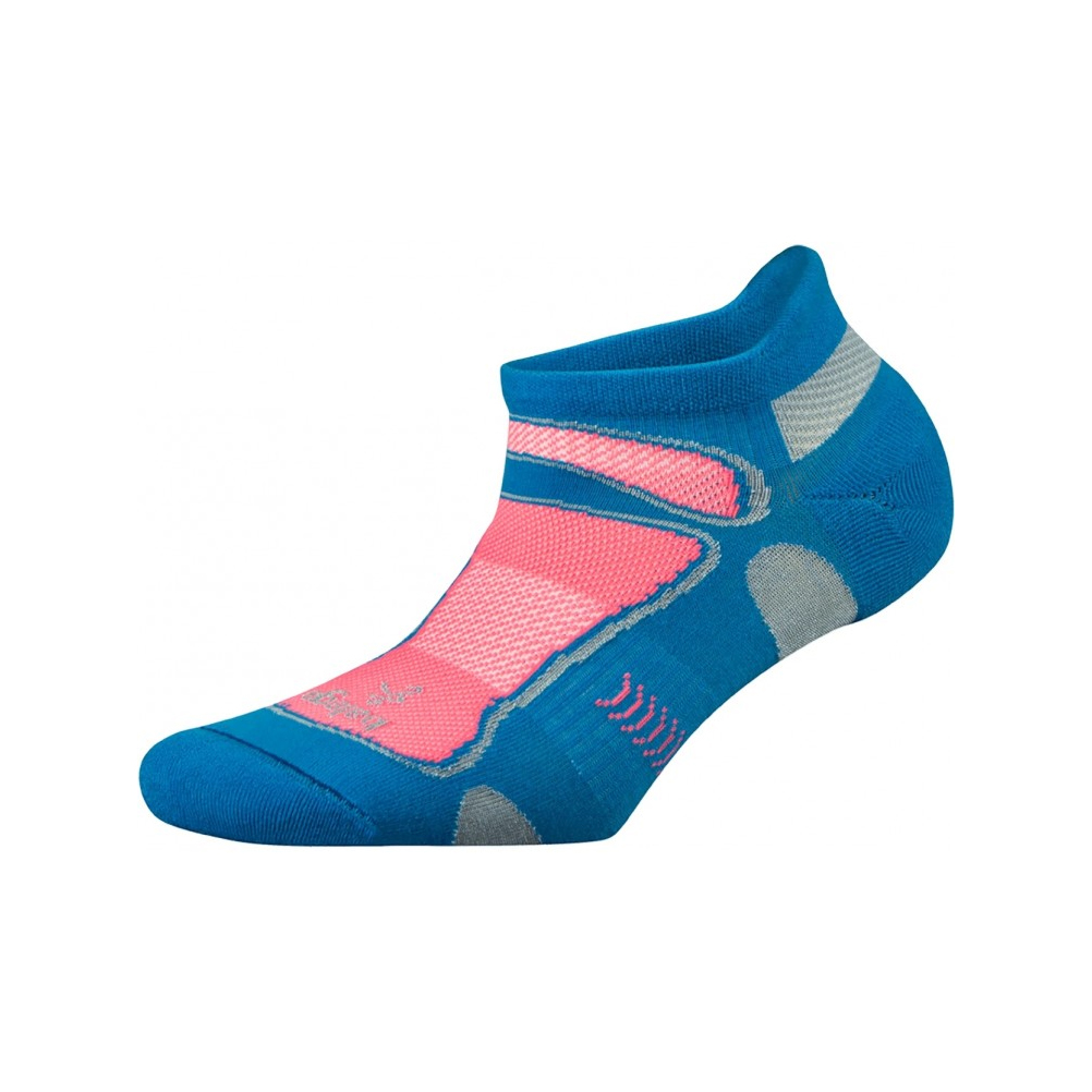 Balega Ultralight No Show Running Sock - Turquoise/Sherbert Pink | The ...