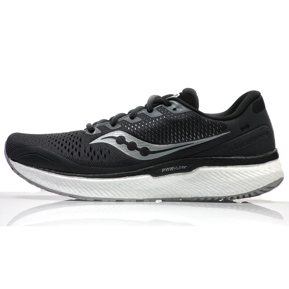 Saucony Triumph 18 Men's Running Shoe - Charcoal/White | The Running Outlet