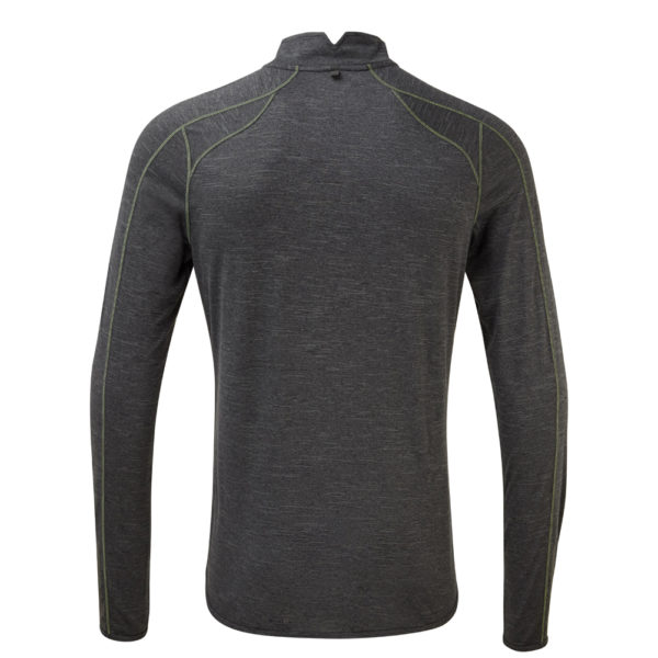 Ronhill Tech Thermal Halfzip Long Sleeve Men's charcoal back