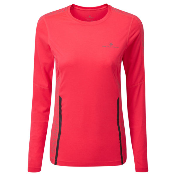 Ronhill Life Nightrunner Long Sleeve Women's hot pink front