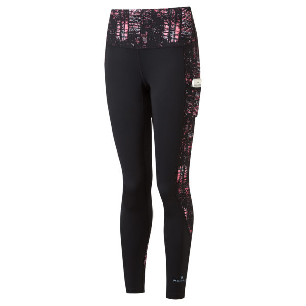 Ronhill Life Sculpt Women's Running Tight hot pink nightscape front