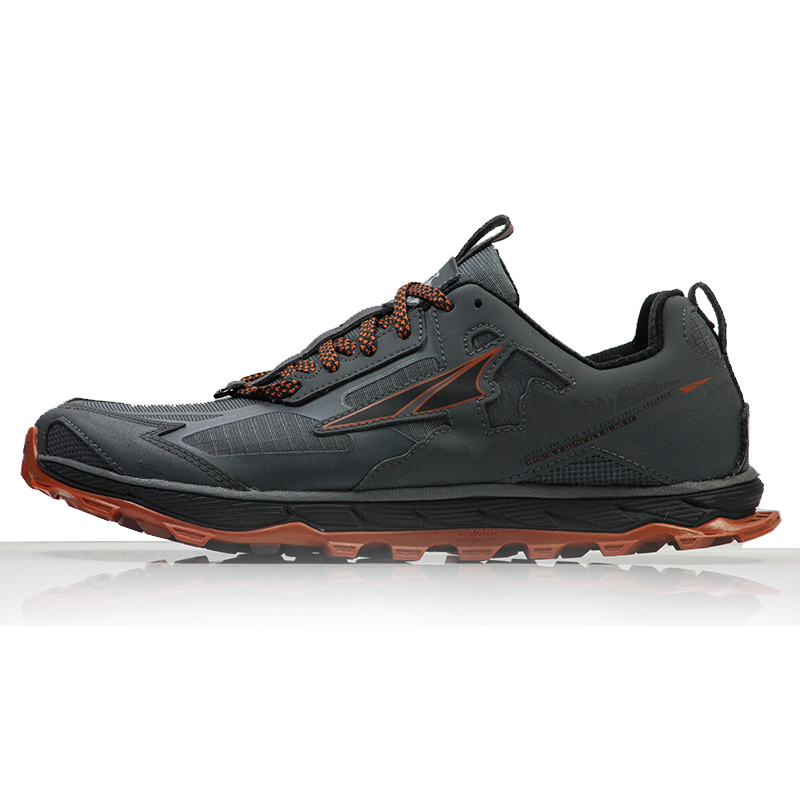 Altra Lone Peak 4.5 Men's Trail Shoe - Orange/Grey | The Running Outlet