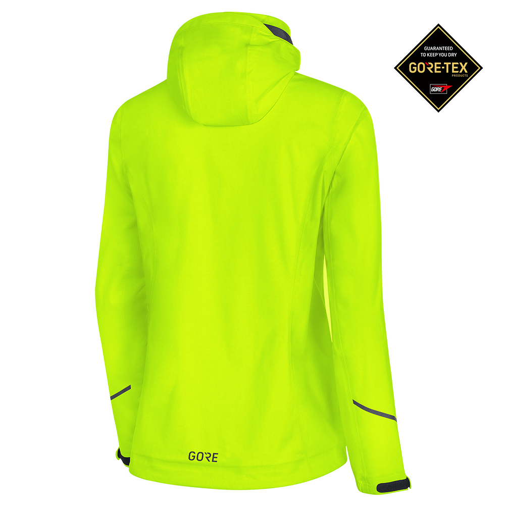 Gore Wear Gore Tex Active Women s Hooded Running Jacket Neon Yellow The Running Outlet