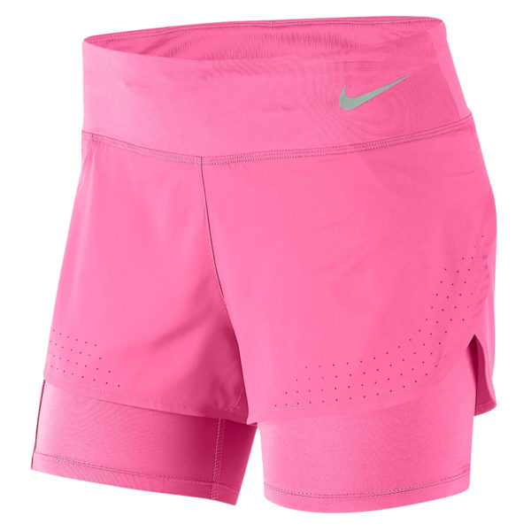 Nike Eclipse 2in1 Women's Running Short pink glow front