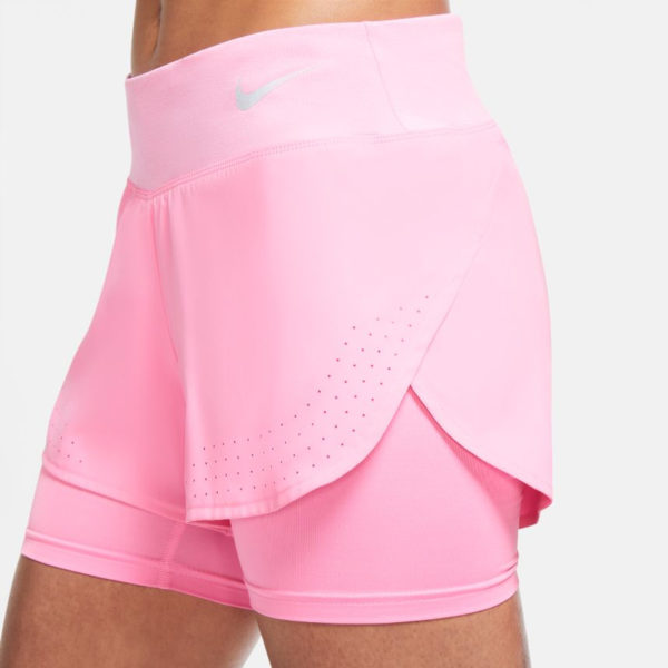 Nike Eclipse 2in1 Women's Running Short pink glow side
