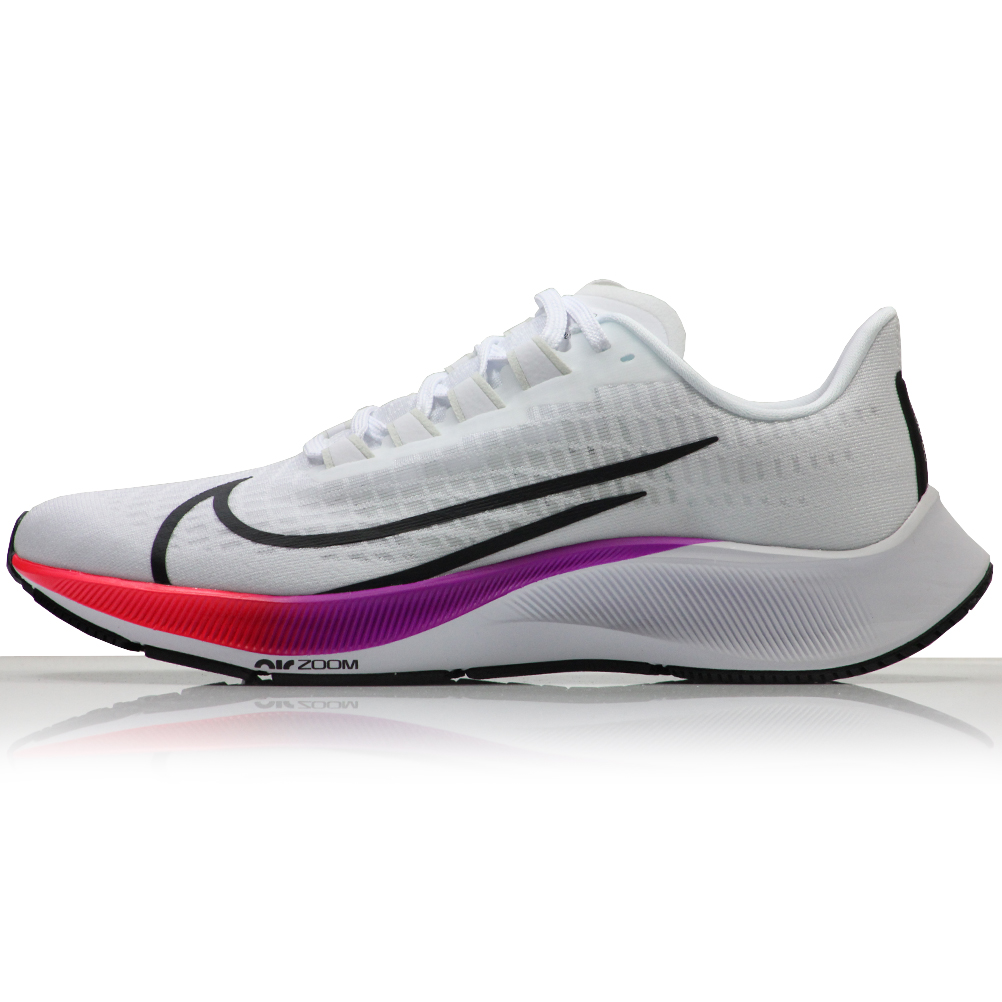 Nike Zoom Pegasus 37 Shoe - White/Flash Crimson-Hype Violet | The Running Outlet