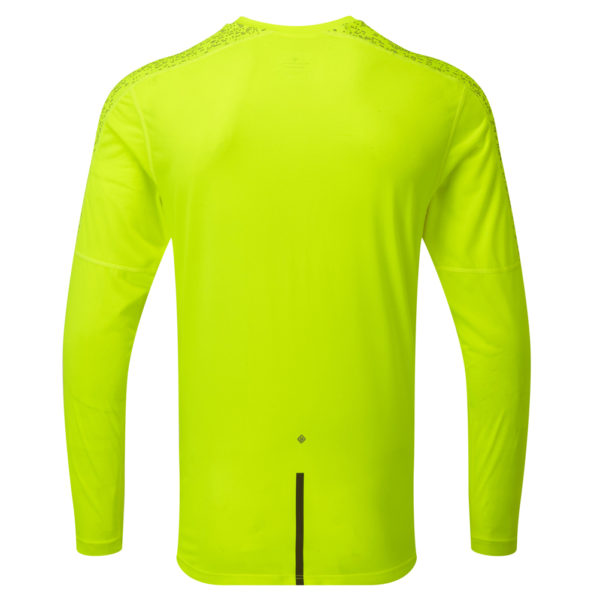 Ronhill Life Nightrunner Long Sleeve Men's Running Tee - Fluo Yellow/Reflect - Image 2