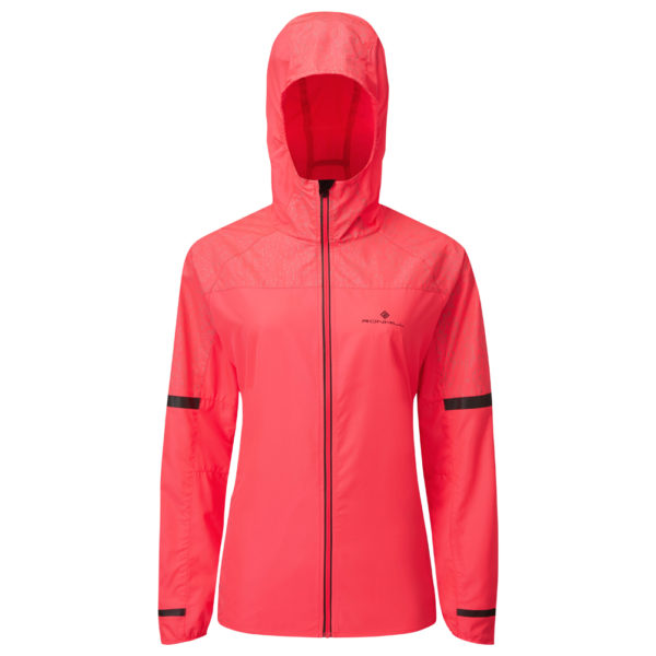 Ronhill Life Nightrunner Women's Running Jacket hot pink front