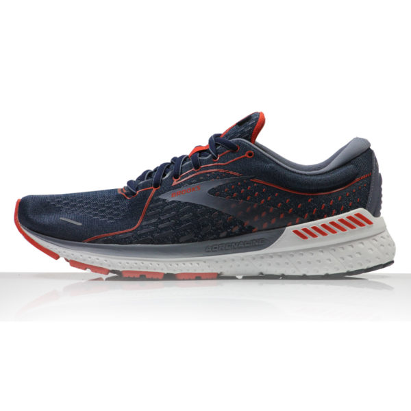 Brooks Adrenaline GTS 21 Men's 2E Wide Fit Running Shoe - Navy/Red Clay ...