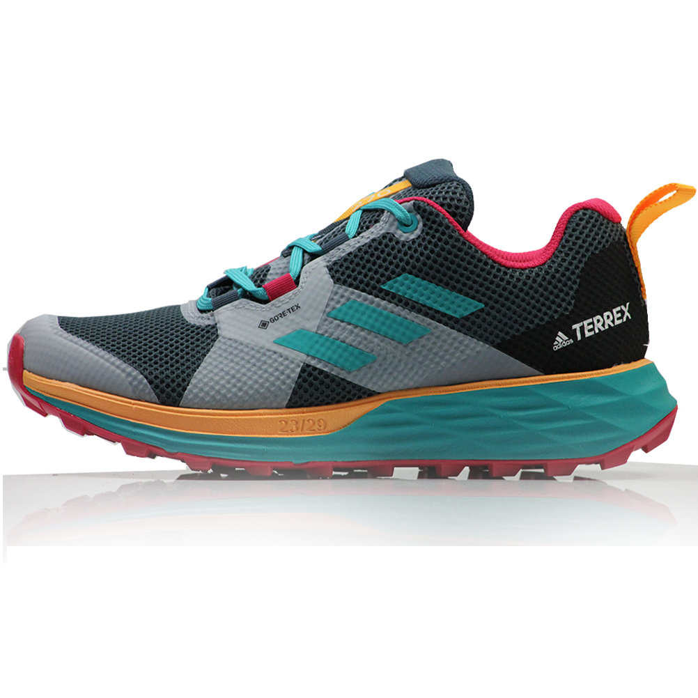 Two GTX Trail Shoe - Legacy Blue/Hi-Res Aqua/Solar Gold | The Running Outlet