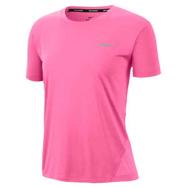 Nike Miler Short Sleeve Women's pink glow front