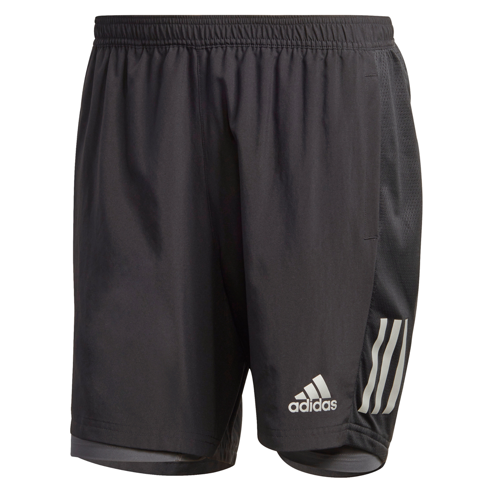 Adidas Own The Run 2in1 5inch Men's Running Short - Black/Grey | The ...