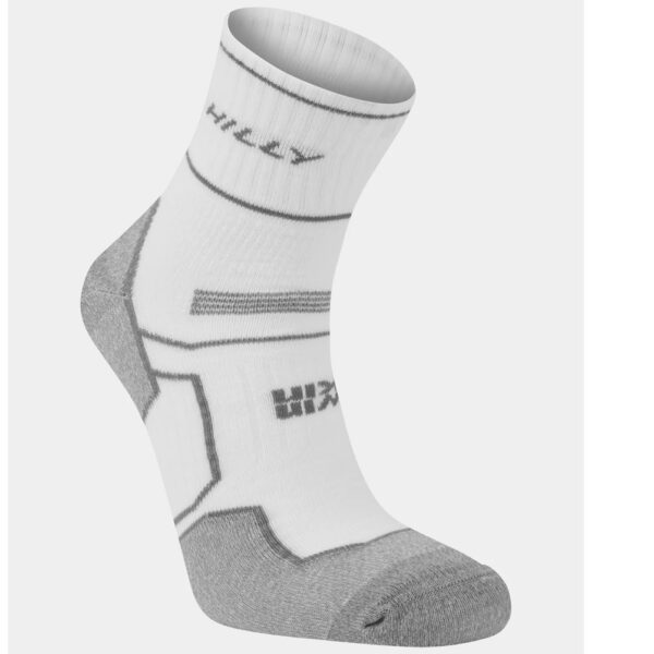 Hilly Twin Skin Anklet Running Sock - White/Grey Marl - Image 2