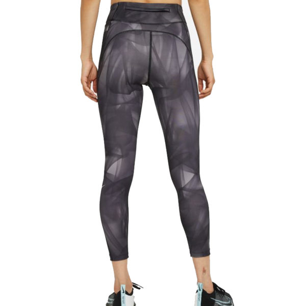 Nike Epic Faster Run Division Women's 7/8 Running Tight - Black/Ref Silver - Image 2