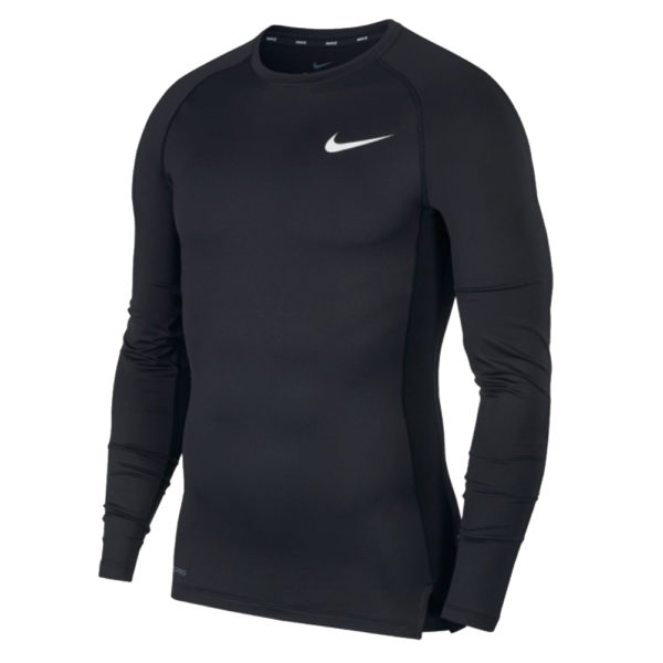 Nike Pro Tight Fit Long Sleeve Men's Running Top - Black | The Running ...