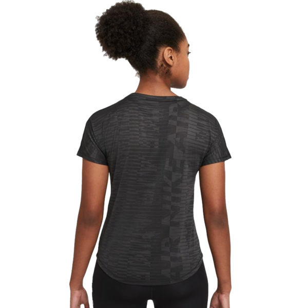 Nike Air Short Sleeve Women's Running Tee - Black/DK Smoke Grey ...