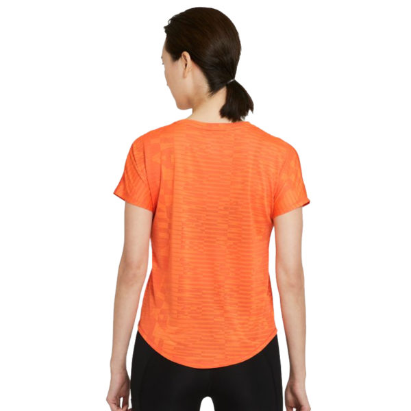 Nike Air Short Sleeve Women's Running Tee turf orange back