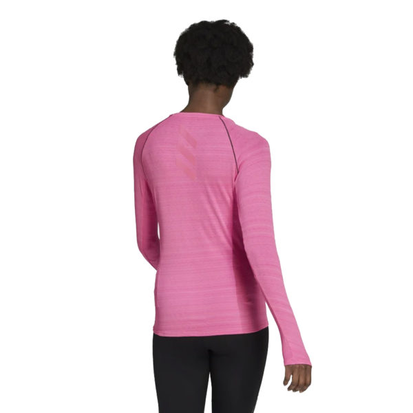 adidas Runner Long Sleeve Women's Running Top pink back
