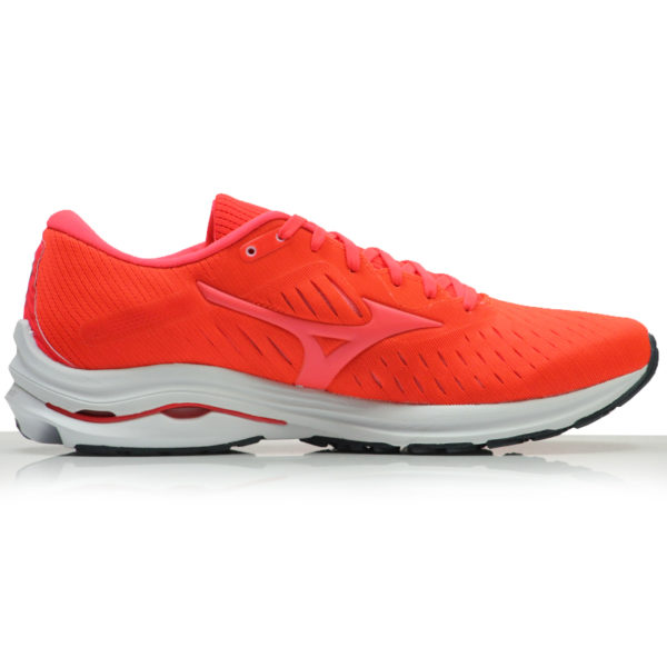 Mizuno Wave Rider 24 Men's Running Shoe - Ignition Red/Fiery Coral - Image 2