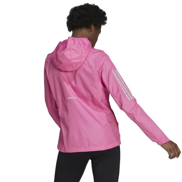 adidas Own The Run Women's Hooded Windbreaker pink back