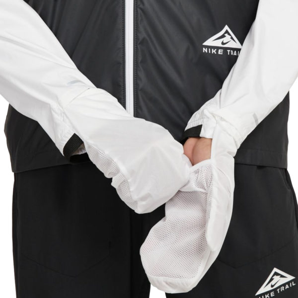 Nike Windrunner Trail Men's Running Jacket - Black/Dark Smoke Grey/White/White - Image 6