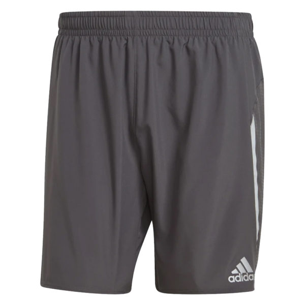 Adidas Saturday 5 inch Men's Running Short - Grey Six - Image 2