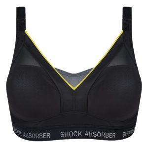 Shock Absorber Shaped Support Sports Bra slate grey front