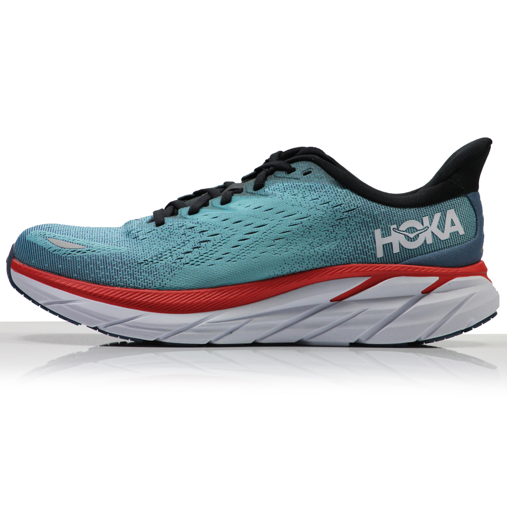 Hoka One One Clifton 8 Men's 2E Wide Fit Running Shoe - Real Teal/Aquarelle | The Running Outlet