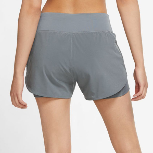 Nike Eclipse 2in1 Women's Running Short - Smoke Grey/Reflective Silver - Image 2