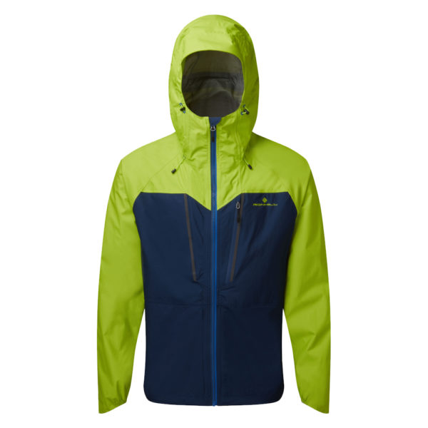 Ronhill Tech Fortify Men's Running Jacket navy citrus front