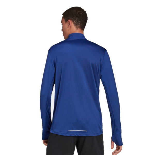Adidas Own The Run Half Zip Long Sleeve Men's vic blue back