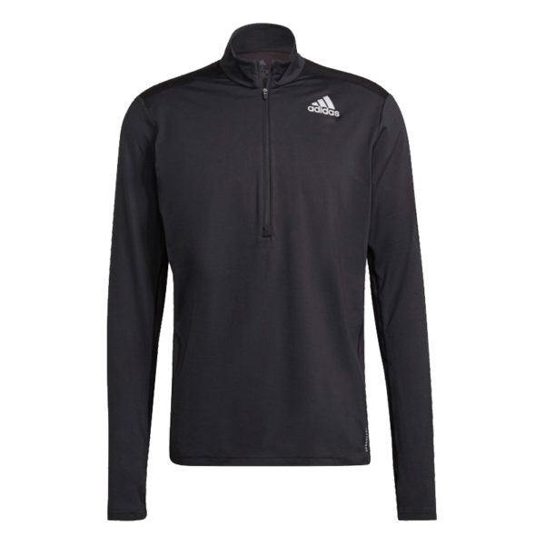 Adidas Own The Run Half Zip Long Sleeve Men' black front