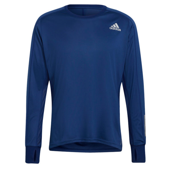adidas Own The Run Long Sleeve Men's vic blue front