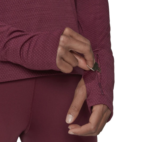 adidas Cooler Long Sleeve Women's Running Top Sleeve Pocket