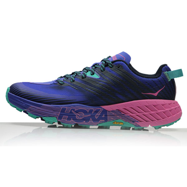 Hoka One One Speedgoat 4 Women's Trail Shoe - Dazzling Blue/Phlox Pink ...